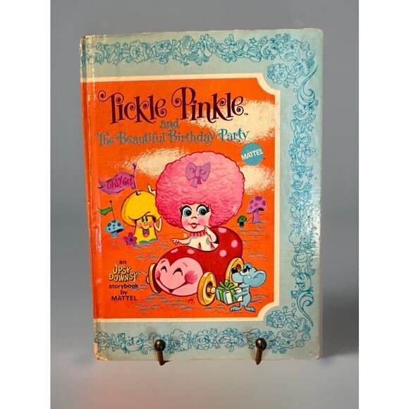 TICKLE PINKLE and The Beautiful Birthday Party Upsy Downsy Storybook Mattel VTG - Picture 1 of 13